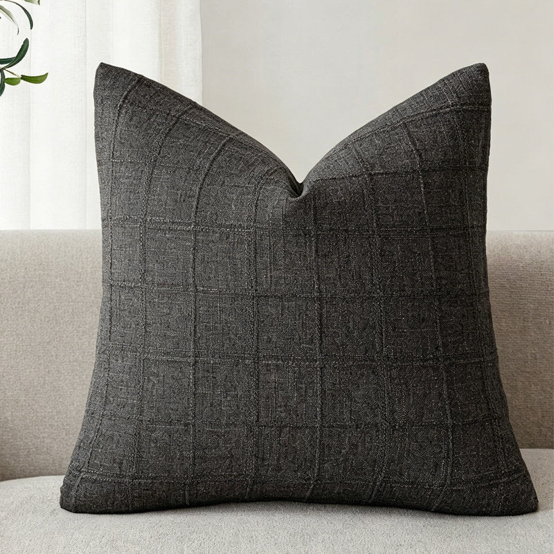 Linen Cotton Blend Decorative Pillow Cover