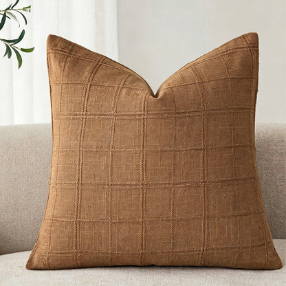 Linen Cotton Blend Decorative Pillow Cover
