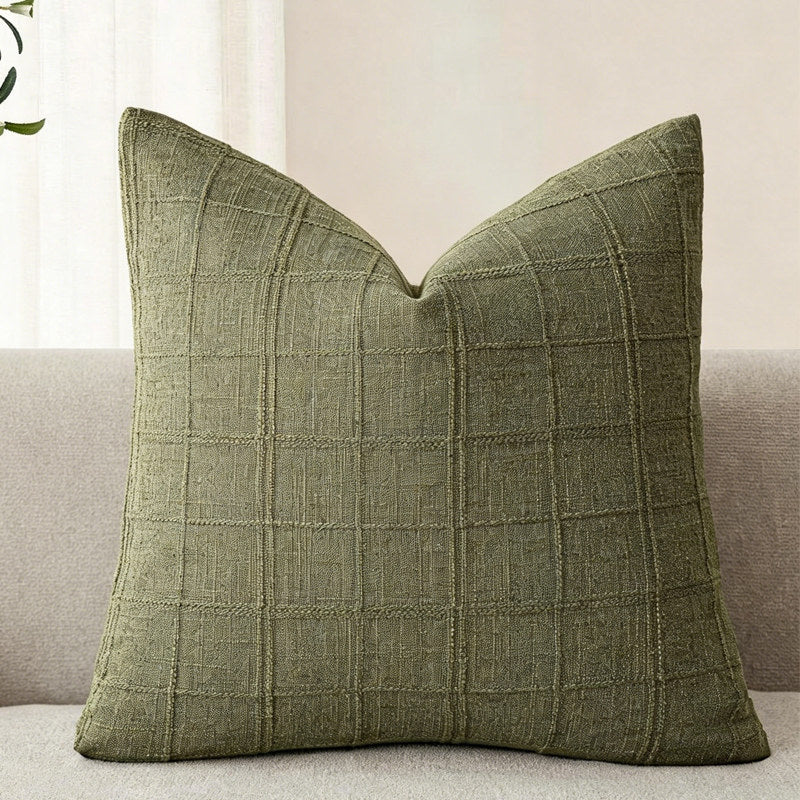 Linen Cotton Blend Decorative Pillow Cover