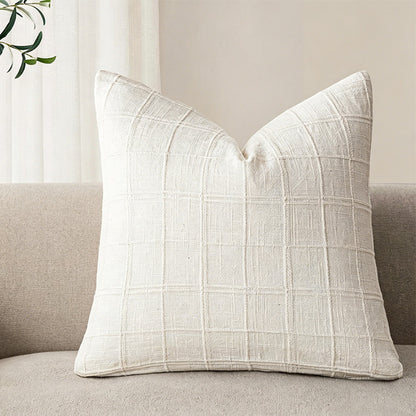 Linen Cotton Blend Decorative Pillow Cover