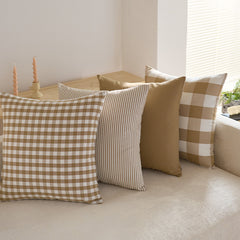 Khaki White Large Check