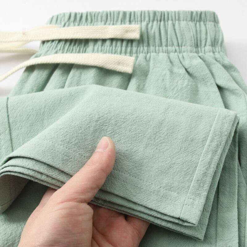Linen Cotton Wide Leg Pants