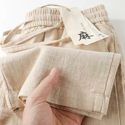 Linen Cotton Wide Leg Pants