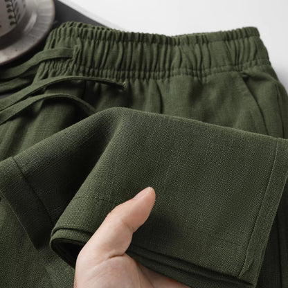 Linen Cotton Wide Leg Pants