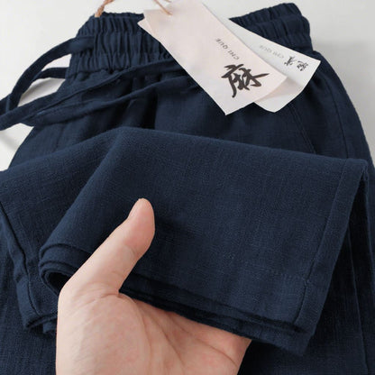 Linen Cotton Wide Leg Pants