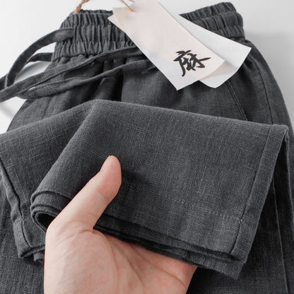 Linen Cotton Wide Leg Pants