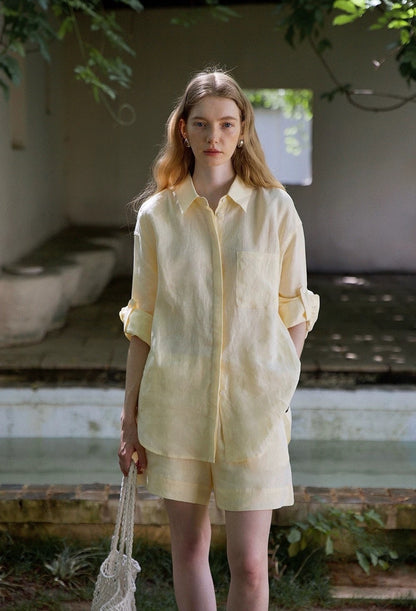 Linen Shirt and Shorts