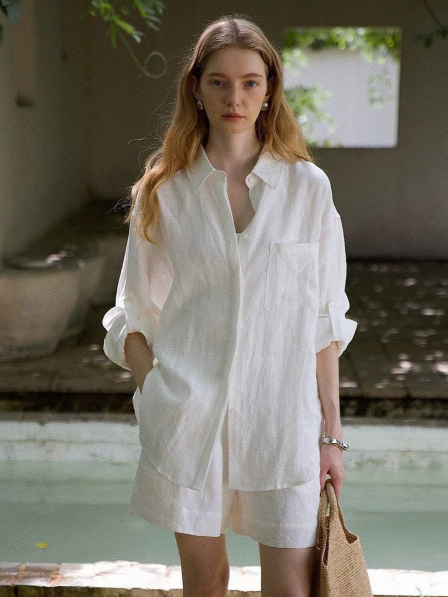 Linen Shirt and Shorts