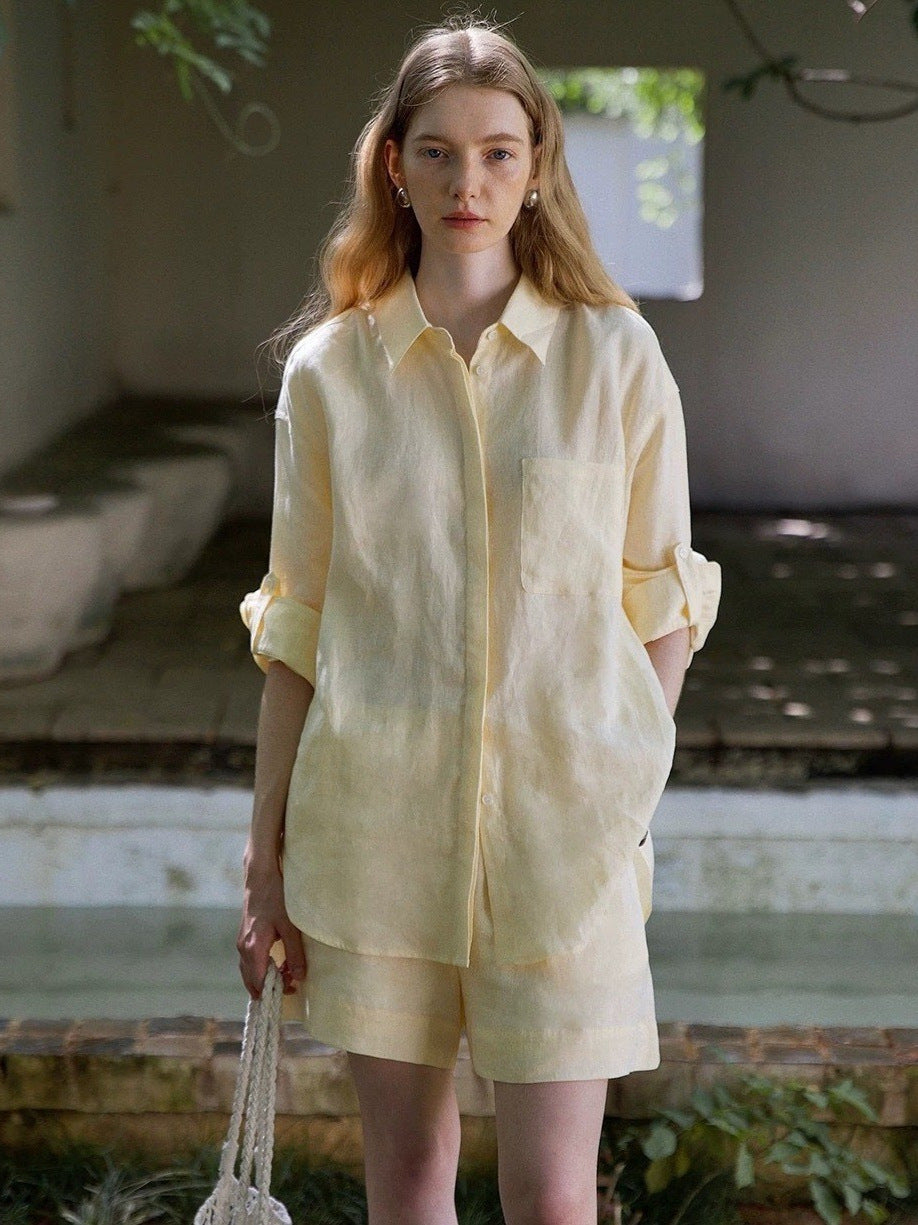 Linen Shirt and Shorts