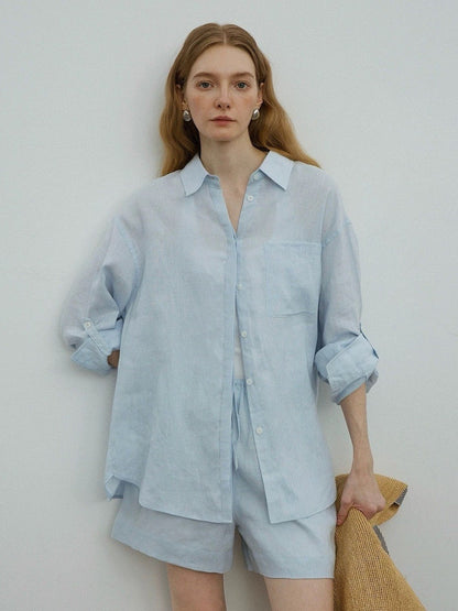 Linen Shirt and Shorts