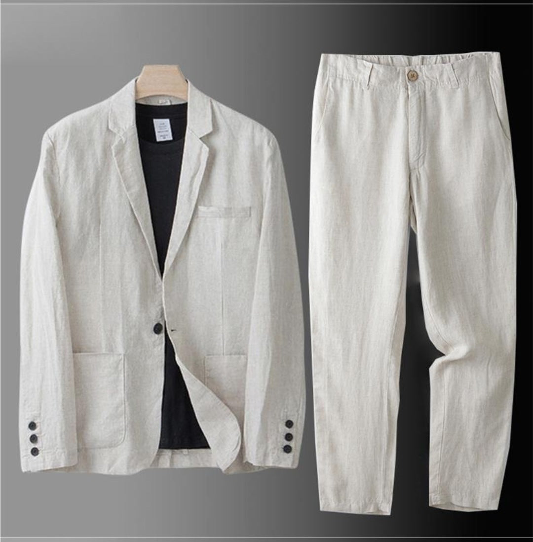 Linen suit set