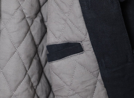 linen thick cotton coat