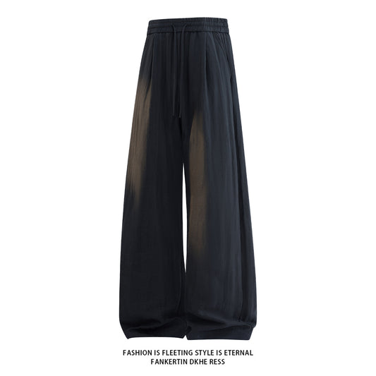 Linen Wide-Leg Casual Pants