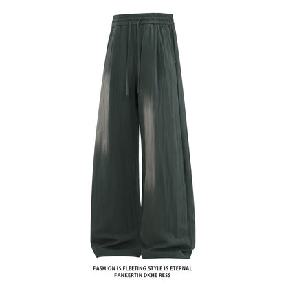 Linen Wide-Leg Casual Pants