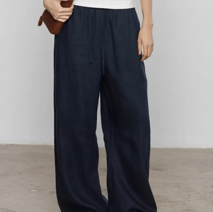 Linen Wide Leg Casual Pants