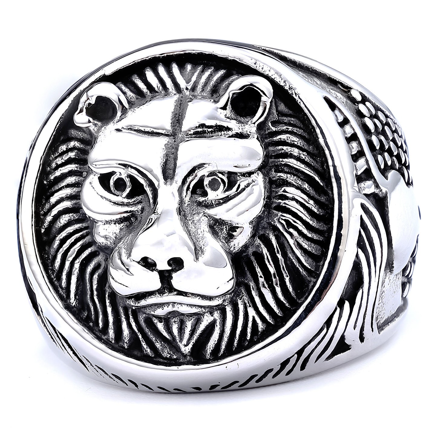 Lion Head Stainless Steel Ring