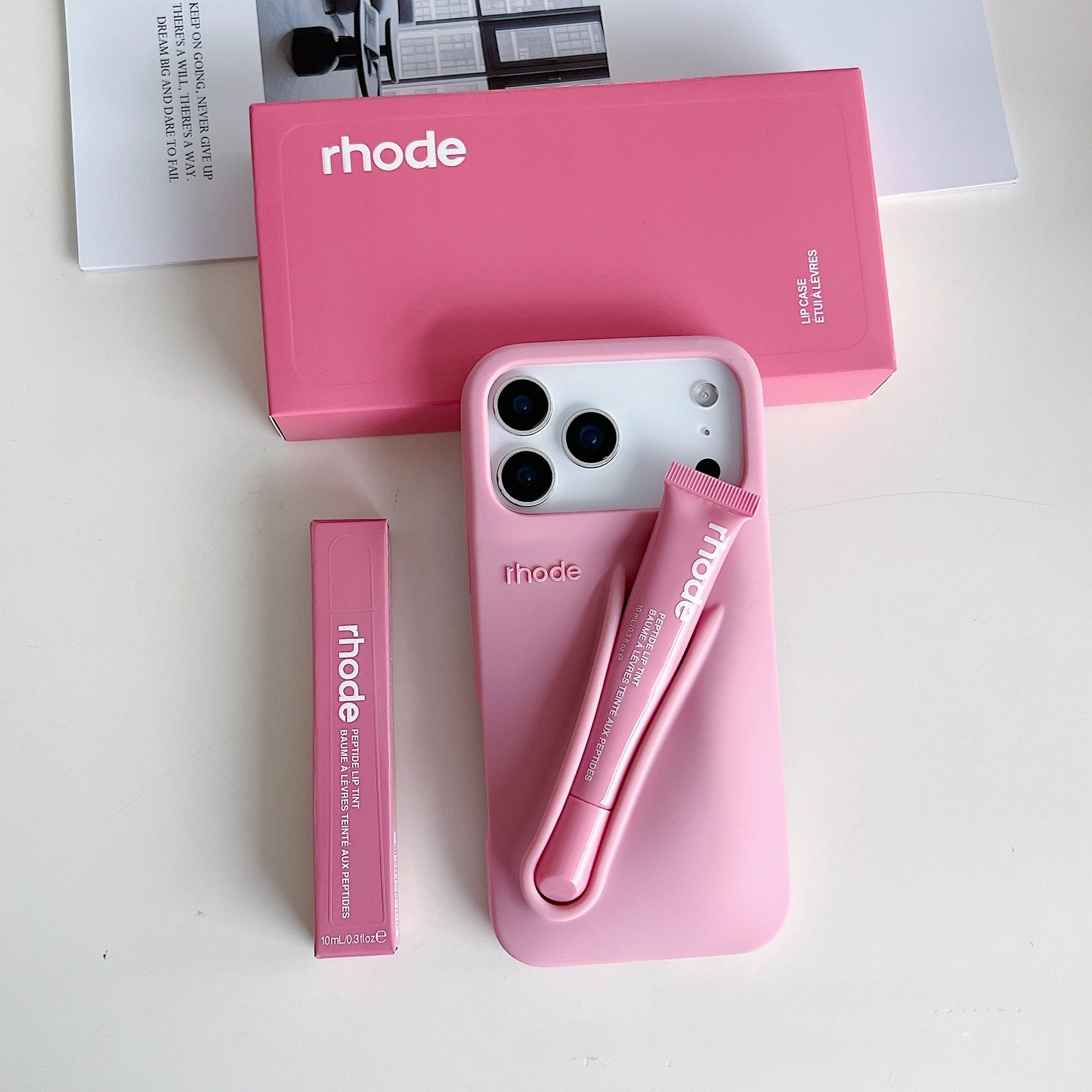 Lipstick lip gloss silicone phone case