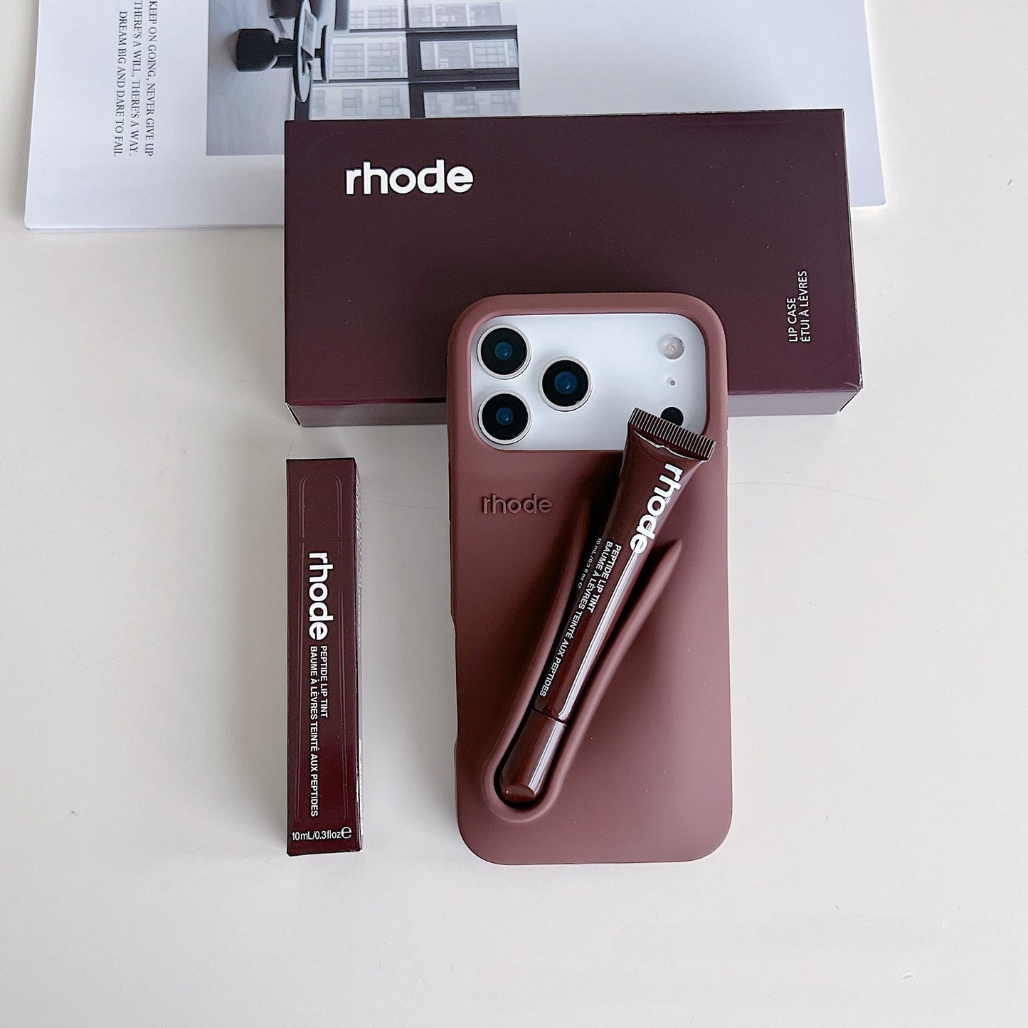 Lipstick lip gloss silicone phone case