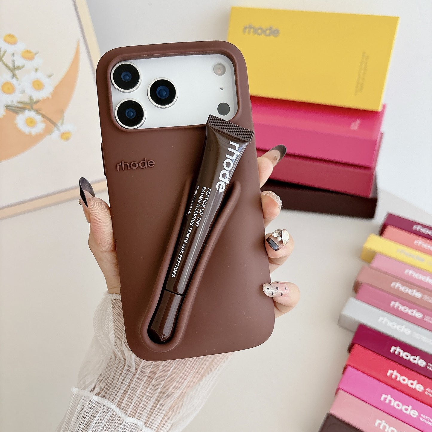 Lipstick silicone phone case