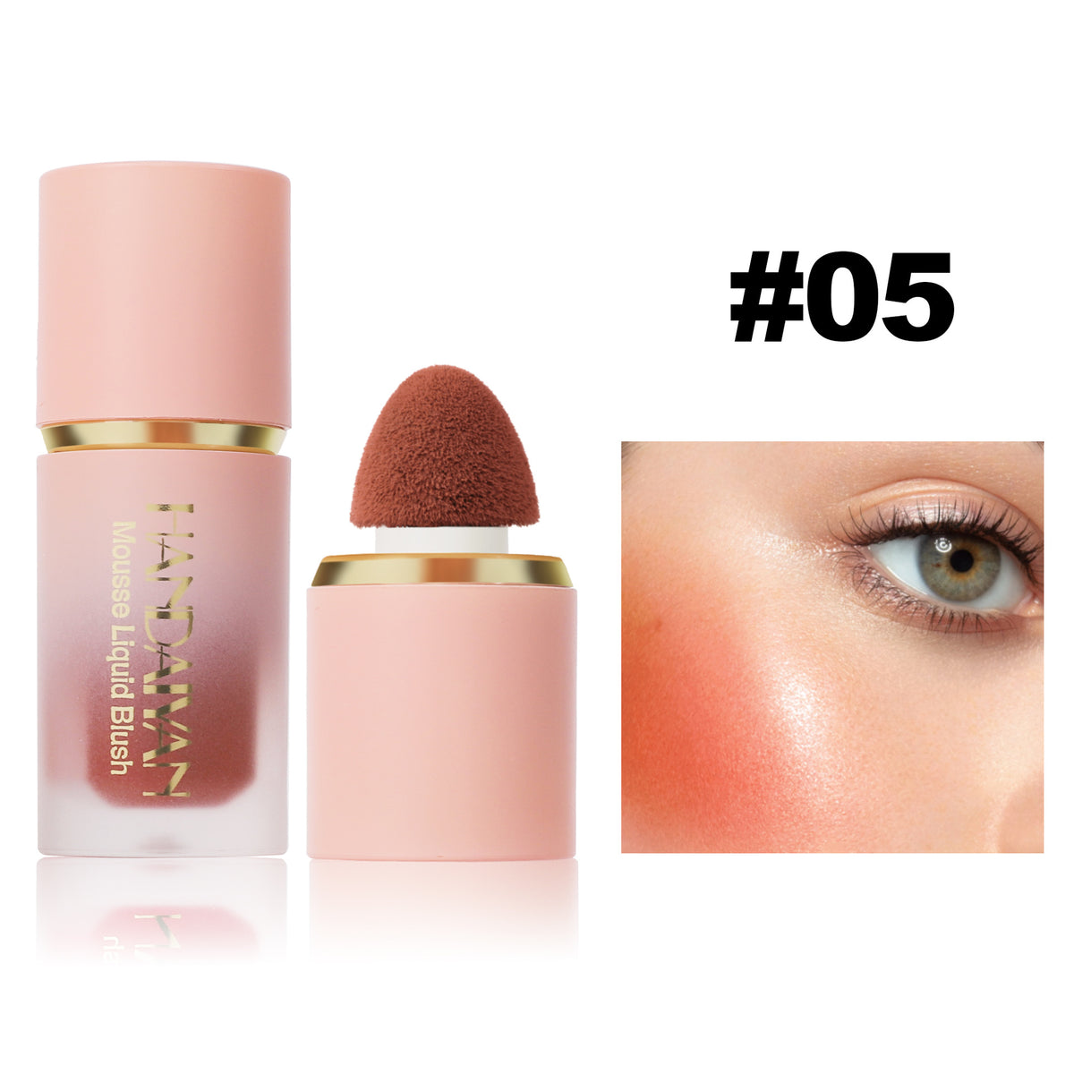 Liquid blush, contouring, matte blush