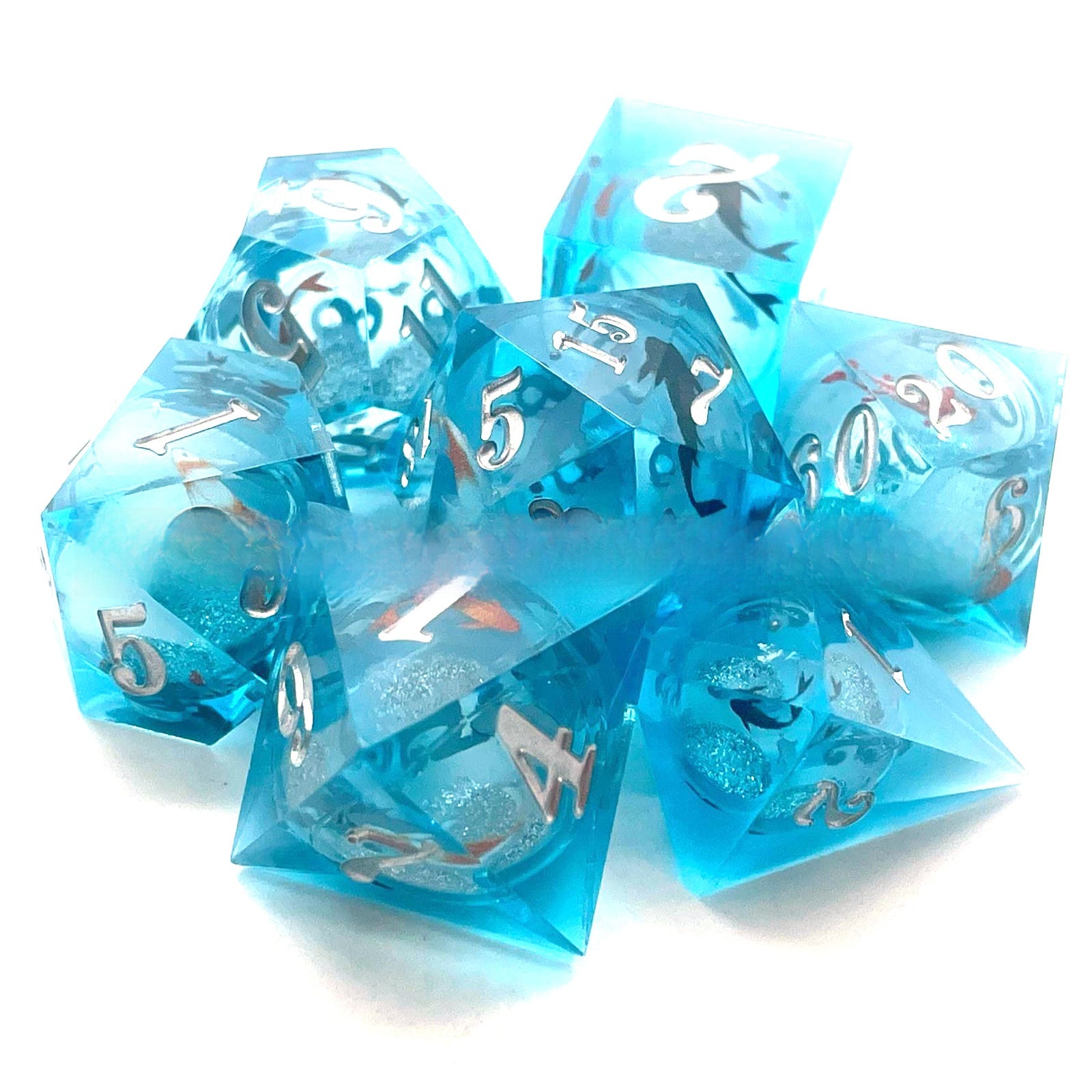 Liquid Core Sharp Edge Resin Dice