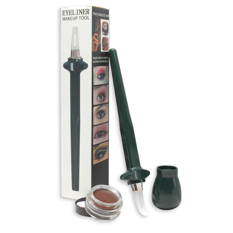 Liquid Eyeliner Silicone Eyeliner Brush Set Is Waterproof and Does Not Smudge, and Is a Tool for Repeatedly Drawing Eyeliner