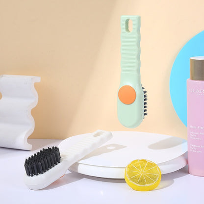 Liquid-filled soft-bristled shoe brush