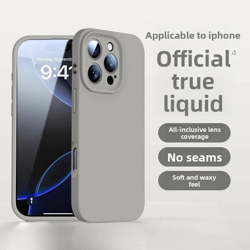Liquid Silicone Case Suitable for Apple 16/17 Pro Max Phone Case iPhone 15 New Model 13 Protective Case 12 Couple Case 14 Plus Female Anti-Drop Niche Male High-End Feel 11 Full Lens Coverage Air