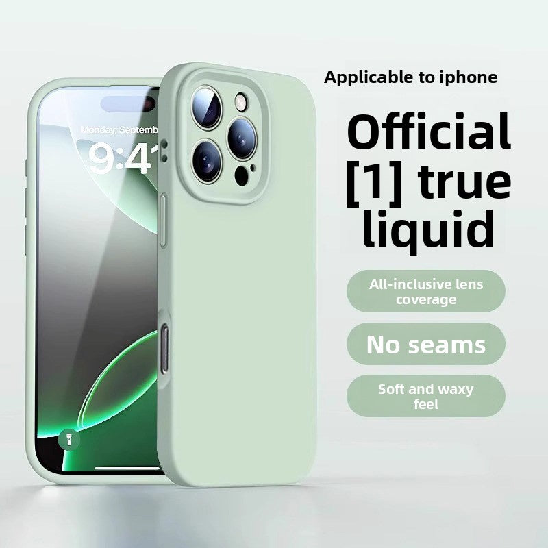 Liquid Silicone Case Suitable for Apple 16/17 Pro Max Phone Case iPhone 15 New Model 13 Protective Case 12 Couple Case 14 Plus Female Anti-Drop Niche Male High-End Feel 11 Full Lens Coverage Air