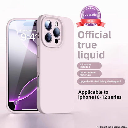 Liquid Silicone Case Suitable for Apple 16/17 Pro Max Phone Case iPhone 15 New Model 13 Protective Case 12 Couple Case 14 Plus Female Anti-Drop Niche Male High-End Feel 11 Full Lens Coverage Air