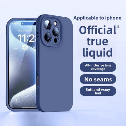 Liquid Silicone Case Suitable for Apple 16/17 Pro Max Phone Case iPhone 15 New Model 13 Protective Case 12 Couple Case 14 Plus Female Anti-Drop Niche Male High-End Feel 11 Full Lens Coverage Air