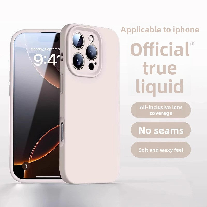 Liquid Silicone Case Suitable for Apple 16/17 Pro Max Phone Case iPhone 15 New Model 13 Protective Case 12 Couple Case 14 Plus Female Anti-Drop Niche Male High-End Feel 11 Full Lens Coverage Air