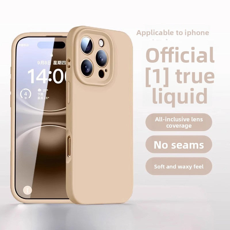 Liquid Silicone Case Suitable for Apple 16/17 Pro Max Phone Case iPhone 15 New Model 13 Protective Case 12 Couple Case 14 Plus Female Anti-Drop Niche Male High-End Feel 11 Full Lens Coverage Air