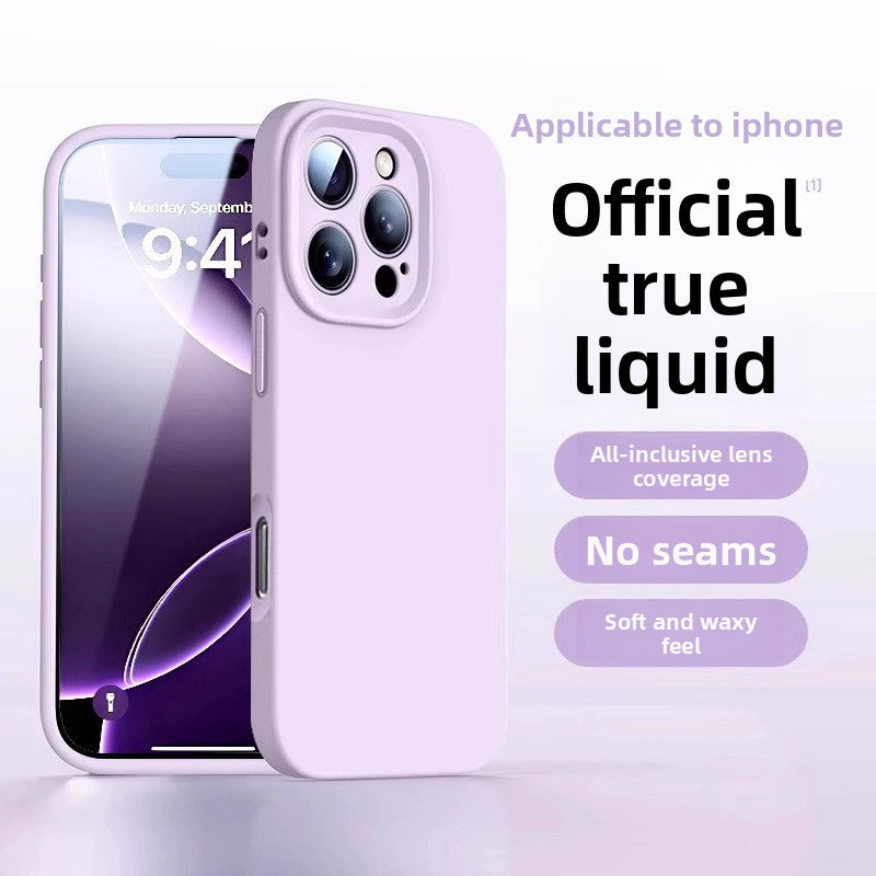 Liquid Silicone Case Suitable for Apple 16/17 Pro Max Phone Case iPhone 15 New Model 13 Protective Case 12 Couple Case 14 Plus Female Anti-Drop Niche Male High-End Feel 11 Full Lens Coverage Air