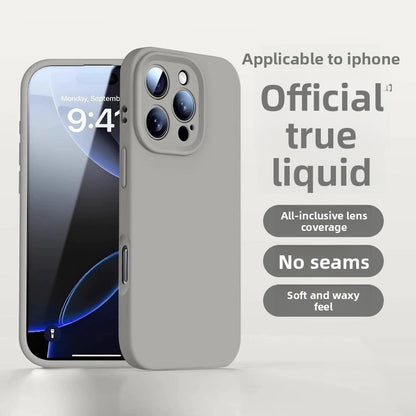 Liquid Silicone Case Suitable for Apple 16/17 Pro Max Phone Case iPhone 15 New Model 13 Protective Case 12 Couple Case 14 Plus Female Anti-Drop Niche Male High-End Feel 11 Full Lens Coverage Air
