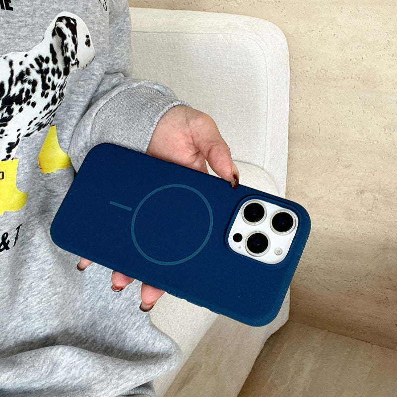 Liquid Silicone Magnetic Phone Case for Apple iPhone