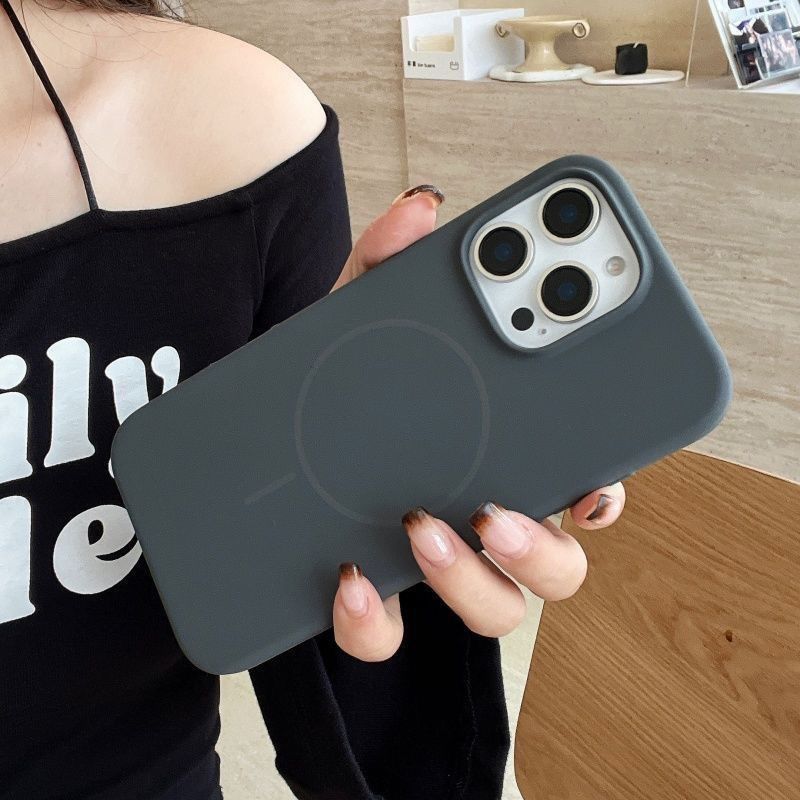Liquid Silicone Magnetic Phone Case for Apple iPhone
