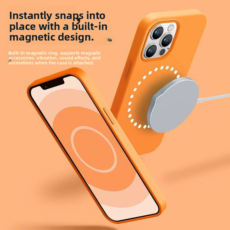Liquid Silicone Magnetic Phone Case for iPhone 13 Series