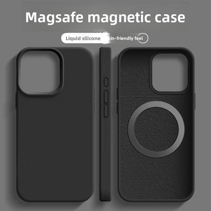 Liquid Silicone Magnetic Phone Case for iPhone
