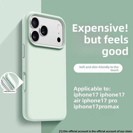 Liquid Silicone Phone Case with AI Button for iPhone 17 16 15 14 13