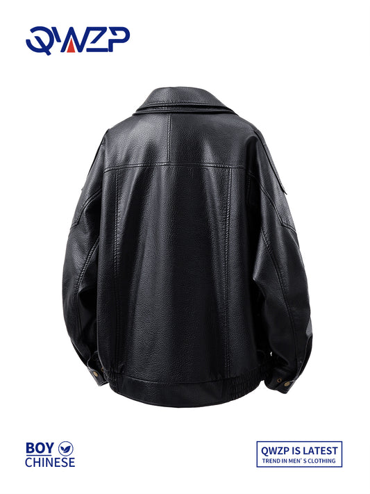 Litchi Leather Jacket
