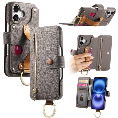 Litchi-pattern phone case