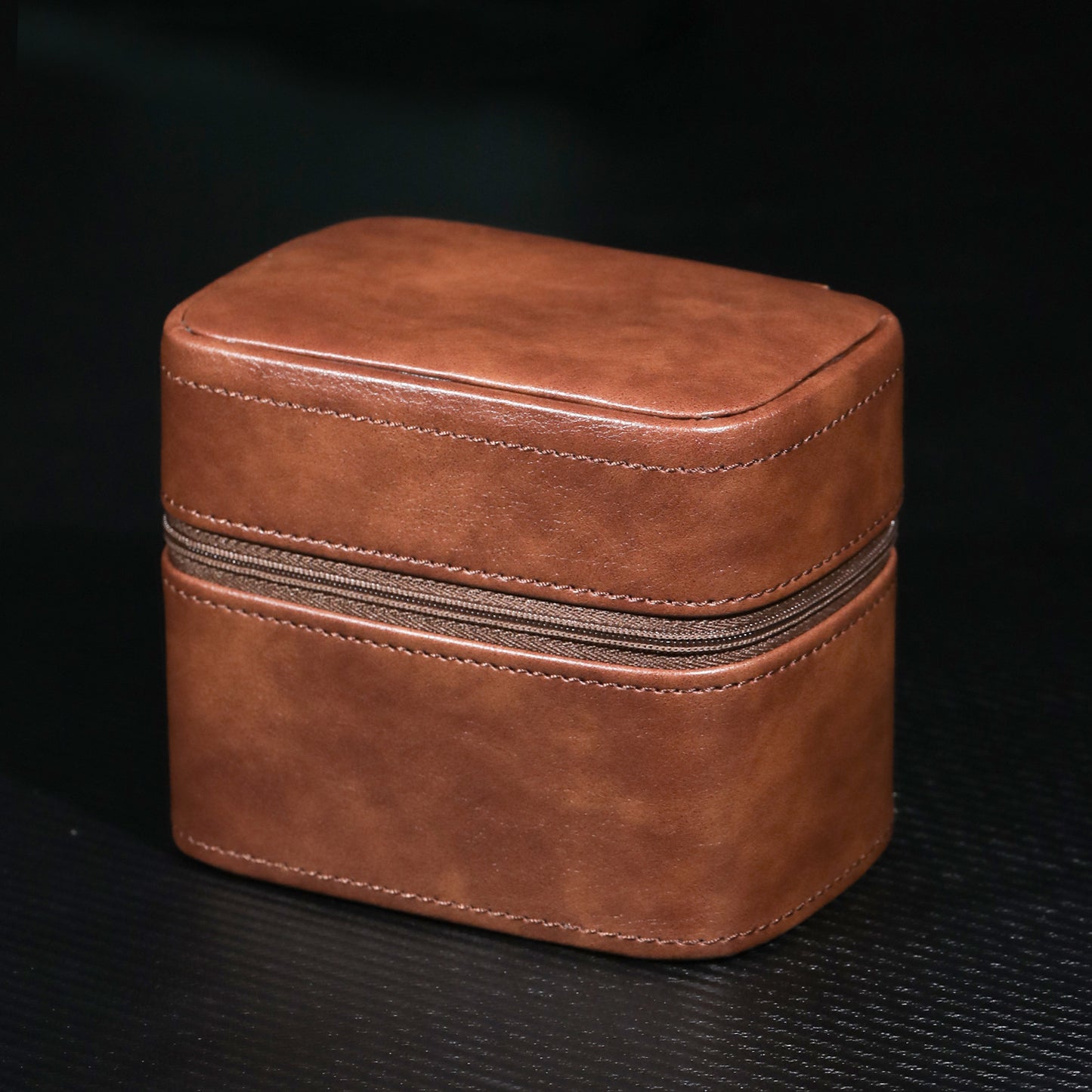 Litchi-pattern watch box