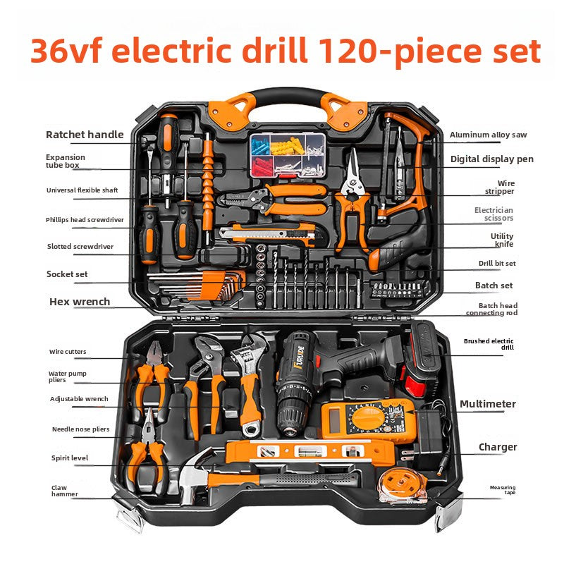 Lithium Battery Powered Hand Drill Tool Set