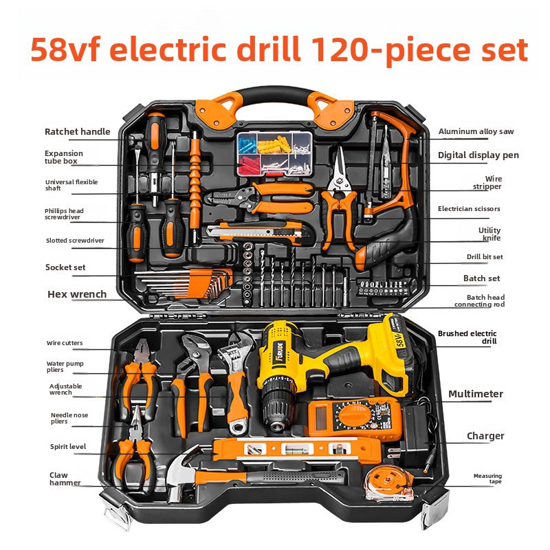 Lithium Battery Powered Hand Drill Tool Set