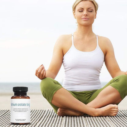 Lithium Orotate 5mg Dietary Supplement Capsules