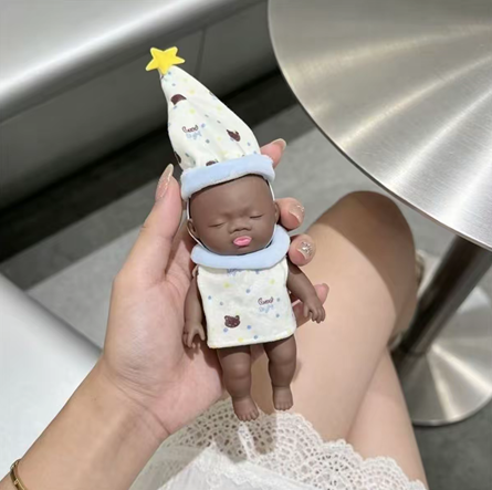 Little Black Doll Soft Playset
