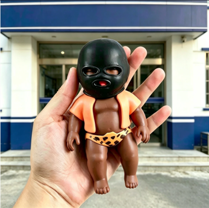 Little Black Doll Soft Playset