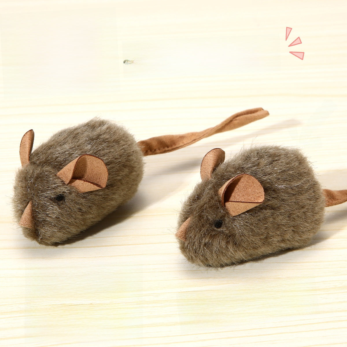 Little Mouse Cat Toy Squeaky Mouse Intelligent Sensor Light Touch Sound Plush Simulation Cat Toy Mouse Cross-Border Wholesale