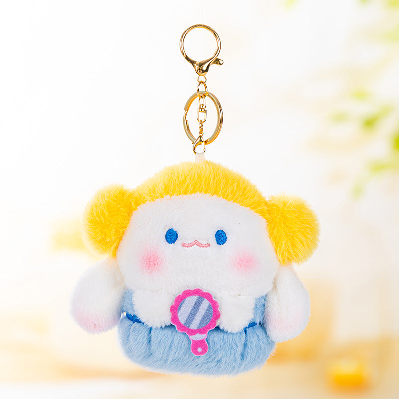 Little White Dog Plush Doll Squeaking Doll Children's Plush Toy Gift for Girlfriend